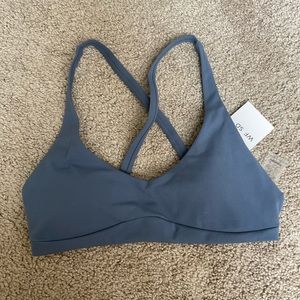 Sarah’s Day White Fox Boutique Bentley Sports Bra in Storm